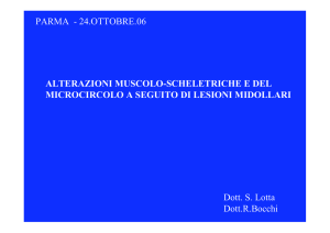 ALTERAZIONI MUSCOLO-SCHELETRICHE E DEL