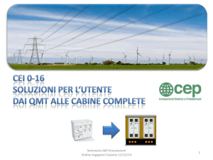 CEI 0-16 Soluzioni per l`Utente dai QMT alle cabine complete