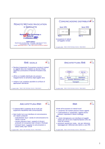 Remote Method Invocation e Servlets