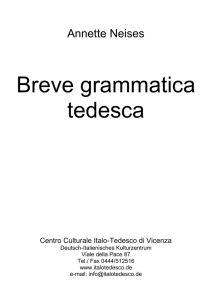 Breve grammatica tedesca