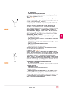 • allo stato bloccato: - una tensione diretta massima ammessa. I