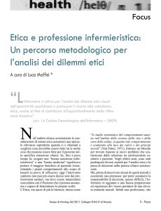 Etica e professione infermieristica: Un percorso metodologico per l