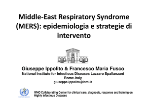 Middle-East Respiratory Syndrome (MERS): epidemiologia e
