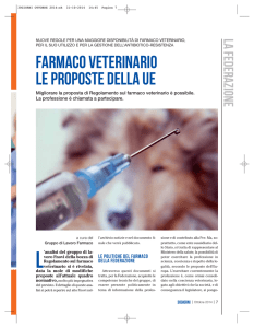 Farmaco veterinario le proposte della UE