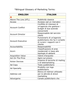 Bilingual Glossary of Marketing Terms: ENGLISH