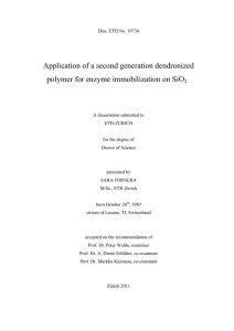 Application of a second generation dendronized - ETH E