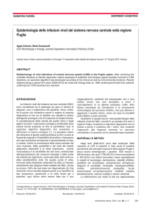 Epidemiologia delle infezioni virali del sistema nervoso