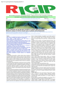 Scarica l`articolo: pagina 13 - Genetica e Immunologia Pediatrica