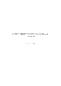 APPUNTI DI ELETTROTECNICA GENERALE versione 0.0