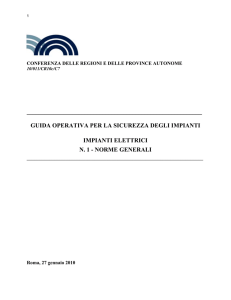 GUIDA OPERATIVA IMPIANTI ELETTRICI N1 parte generale