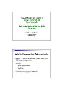 Malattie Emergenti ed Epidemiologia