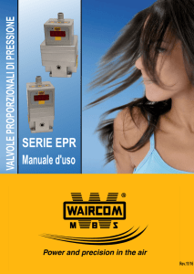 Manuale d`uso: Regolatori di pressione proporzionali