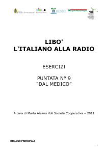 Esercizi italiano alla radio 9