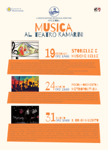 Volantino Musica al teatro