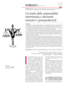 Un`analisi della responsabilità infermieristica: riferimenti normativi e