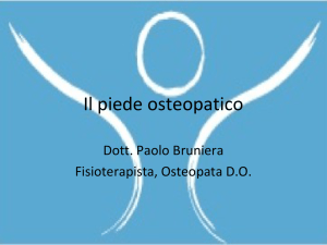 Il piede osteopatico - Nuova Scuola di Osteopatia