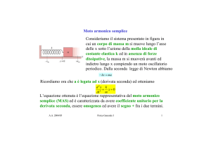 motoarmonico - Sezione di Fisica