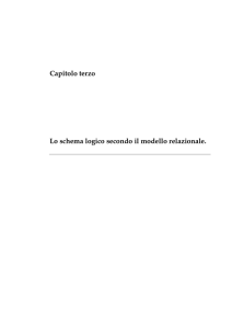 I DBMS: Lo schema logico secondo il modello relazionale.