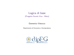 Logica di base - Domenico Vistocco