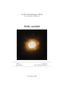 Stelle variabili - Specola Solare Ticinese