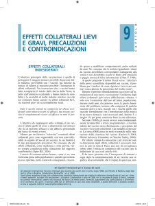 EffEtti collatErali liEvi E gravi, prEcauzioni E