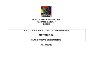 PROGRAMMAZIONE MATEMATICA