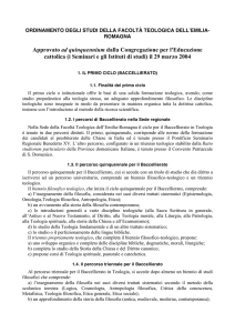 Approvato ad quinquennium dalla Congregazione per l`Educazione