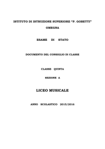 5a musicale - Liceo Piero Gobetti