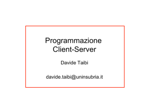 Programmazione Client-Server