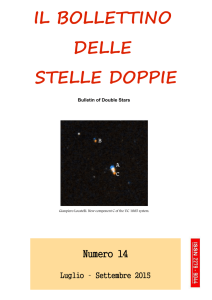 IL BOLLETTINO DELLE STELLE DOPPIE