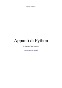 Appunti di Python