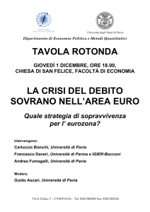 tavolarotonda_debiti sovrani - Università degli studi di Pavia
