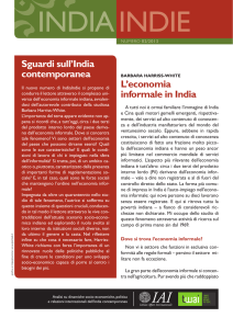 L`economia informale in india sguardi sull`india contemporanea