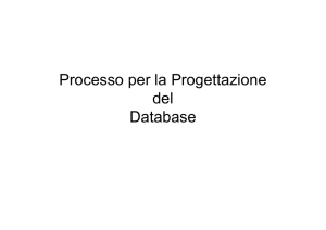 Processo per la Progettazione del Database