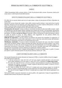 Pericolosità della corrente elettrica