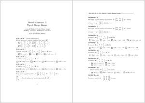 Test Esami di Algebra Lineare Archivo - DIR