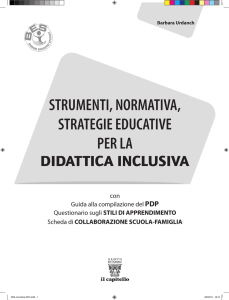 Strumenti, normativa, strategie educative per la didattica inclusiva