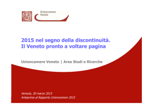 Le slide di presentazione dell`economia del Veneto 2014 e