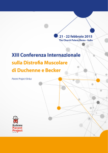 XIII Conferenza Internazionale sulla Distrofia Muscolare di