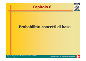 Capitolo 8 Probabilità: concetti di base - Digilander