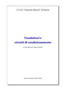 Trasduttori e circuiti di condizionamento