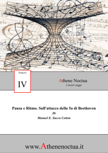 Pausa e Ritmo. Sull`attacco della 5a di Beethoven