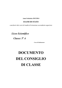 documento del consiglio di classe