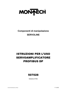 istru=ioni per l·uso servoamplificatore profibus dp