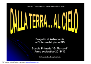 progetto di astronomia cl 3a-4a marconi