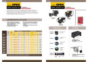 serie OPEN serie OPEN caratteristiche principali