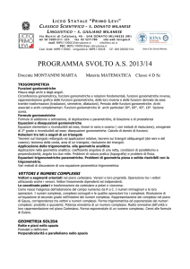 Programma matematica 4D sc