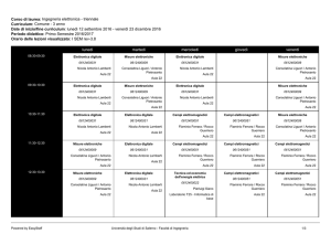 Orario curriculum