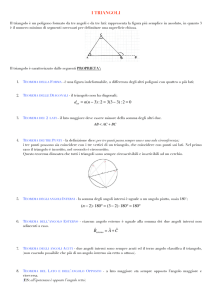 I TRIANGOLI (n − 2)⋅180° = (3− 2)⋅180° = 180°