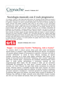 Sociologia musicale con il rock progressive